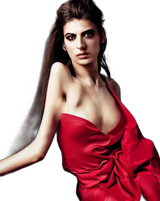 dress, hair, jewelry, photorealistic transparent PNG cut-out