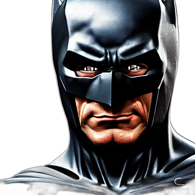 comic book art, photorealistic, concept art, batman, fit, body, highly, detailed transparent PNG cut-out