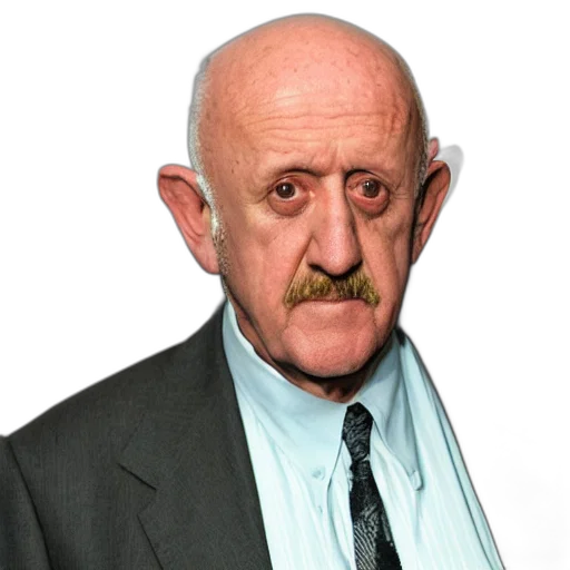 face, staff, jacket, animal, photorealistic, mike, ehrmantraut transparent PNG cut-out