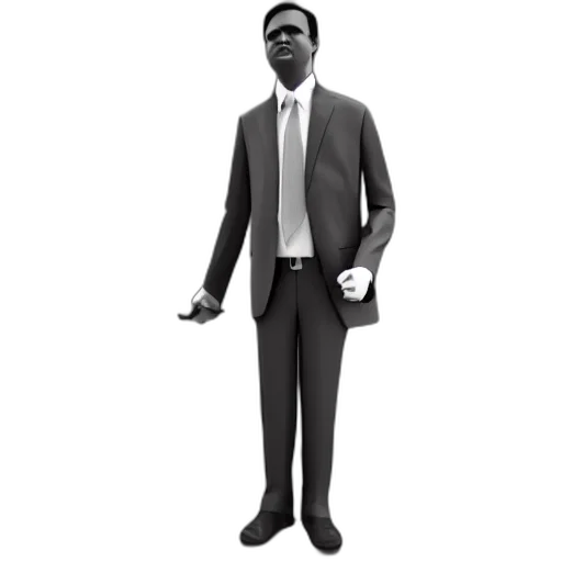staff, 3d render, concept art, simple transparent PNG cut-out