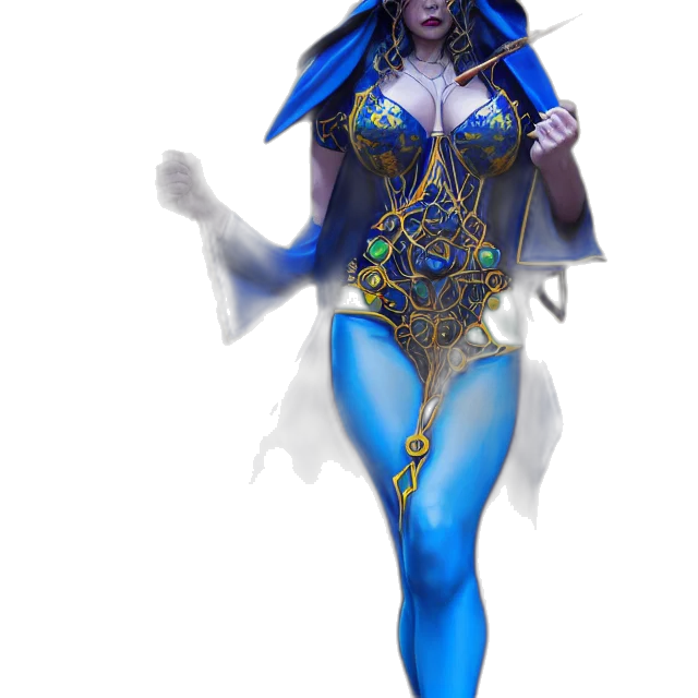 fantasy art, concept art, comic book art, 3d render transparent PNG cut-out