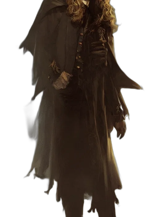 jacket, staff, mask, dress, concept art, fantasy art, cyberpunk, photorealistic transparent PNG cut-out