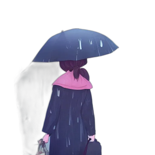 umbrella, dress, hat, jacket transparent PNG cut-out