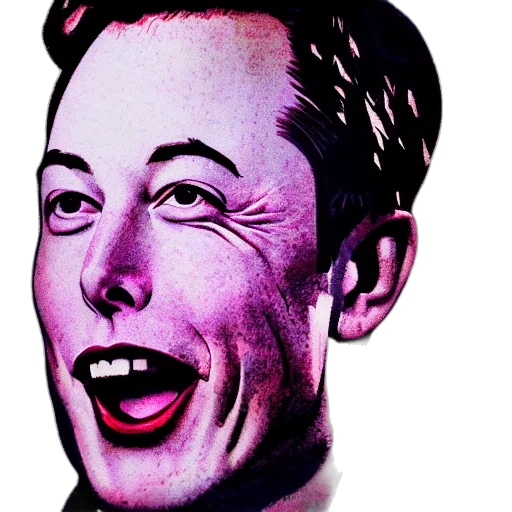 face, robot, mask, staff, cartoon, vaporwave, comic book art, photorealistic transparent PNG cut-out