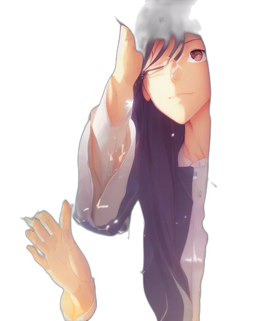 mask, staff, creature, face, anime, cartoon, watercolor, concept art transparent PNG cut-out