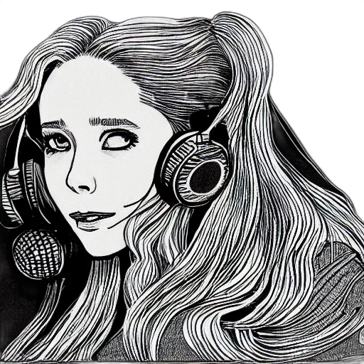 hair, face, cartoon, pencil sketch, comic book art, anime, elizabeth, olsen transparent PNG cut-out
