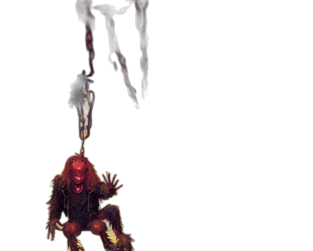 creature, staff, weapon, mask transparent PNG cut-out