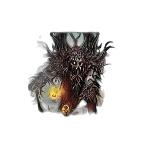 creature, mask, staff, dragon transparent PNG cut-out