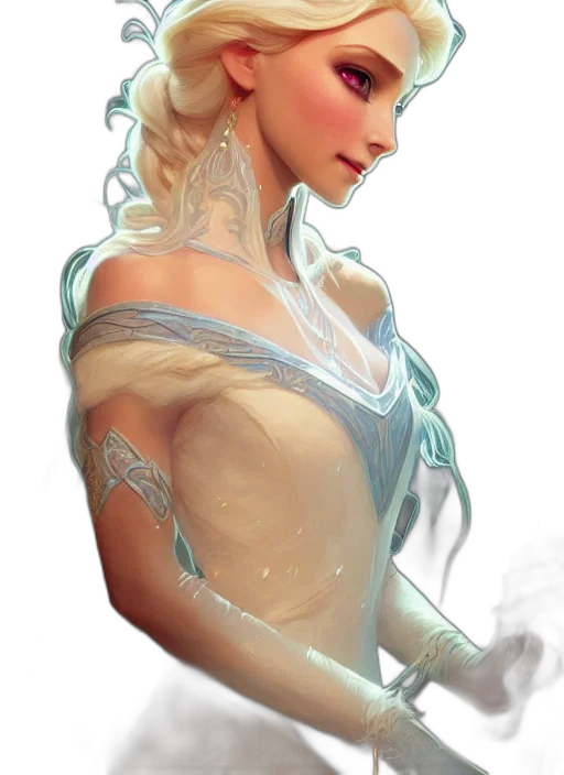 dress, crown, dragon, face, fantasy art, concept art, photorealistic, pixel art transparent PNG cut-out