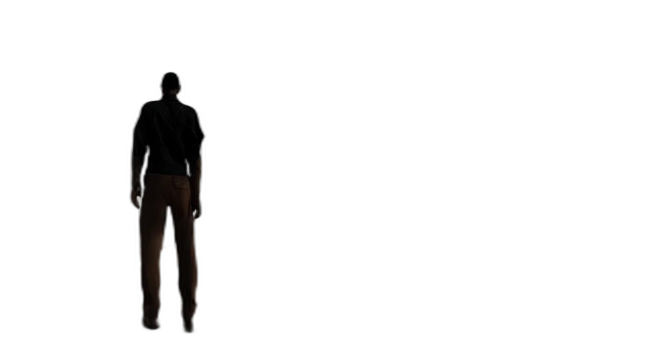 staff, jacket, robot, dress, 3d render, concept art, earth tones, dark transparent PNG cut-out