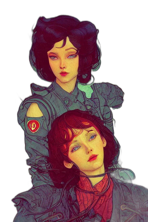 robot, dress, face, concept art transparent PNG cut-out