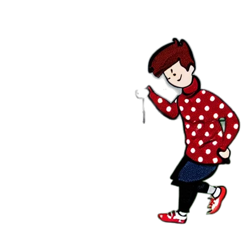 staff, jacket, cartoon, pixel art, concept art, anime, red, illustration transparent PNG cut-out