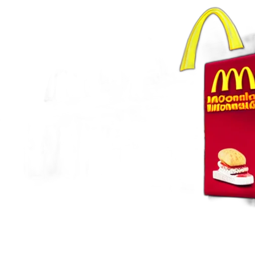 food, 3d render, photorealistic, concept art, mcdonalds, announces, their, first transparent PNG cut-out