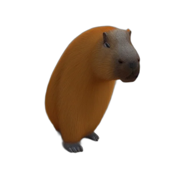 animal, creature, hat, hair, 3d render, photorealistic, concept art, original transparent PNG cut-out