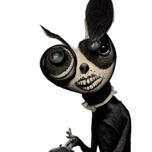 mask, creature, animal, staff, concept art, cartoon, 3d render, fantasy art transparent PNG cut-out