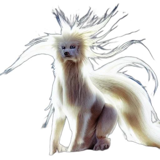 hair, creature, animal, dragon, concept art, fantasy art, 3d render, photorealistic transparent PNG cut-out