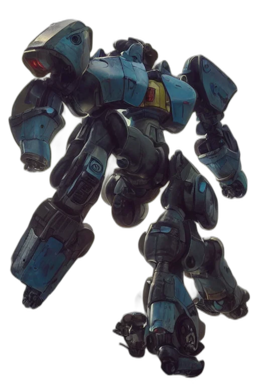 robot, weapon, concept art, 3d render transparent PNG cut-out