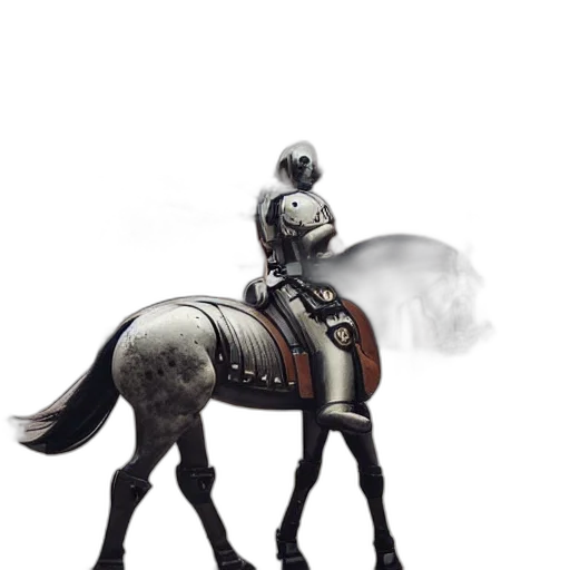 robot, sword, staff, animal, concept art, fantasy art, pixel art, photorealistic transparent PNG cut-out