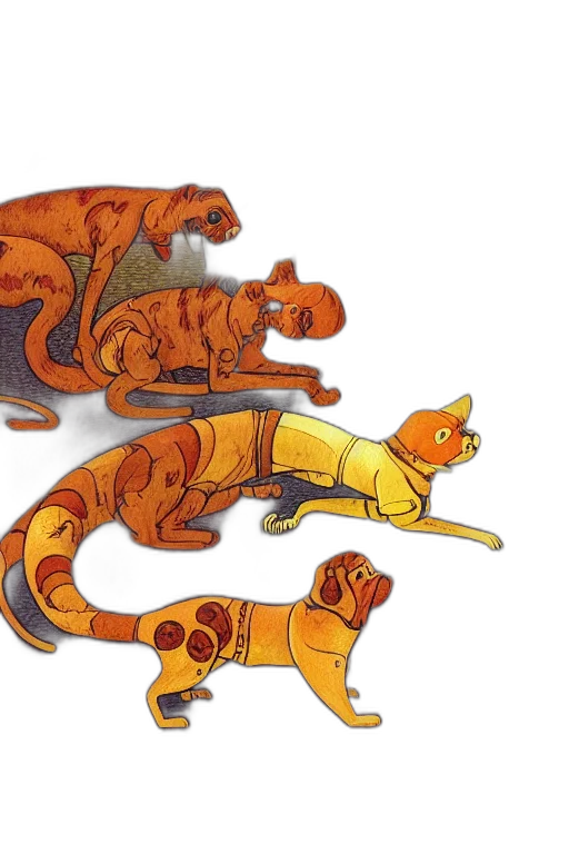 dragon, creature, concept art, watercolor transparent PNG cut-out