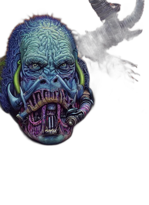mask, face, creature, concept art transparent PNG cut-out