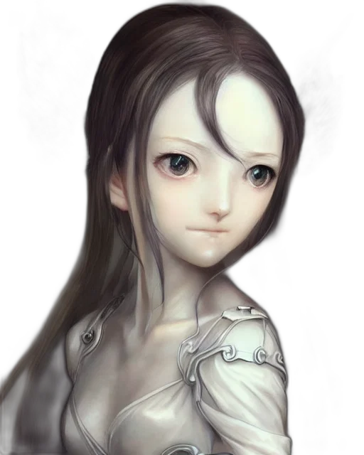face, dress, mask, robot, fantasy art, photorealistic, oil painting, concept art transparent PNG cut-out