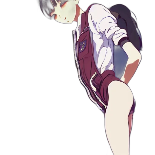 jacket, dress, staff, robot, anime, concept art, cartoon, pixel art transparent PNG cut-out