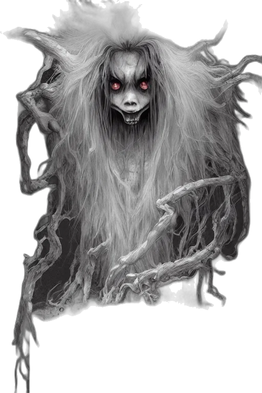 creature, animal, hair, mask, concept art, fantasy art, comic book art, pencil sketch transparent PNG cut-out