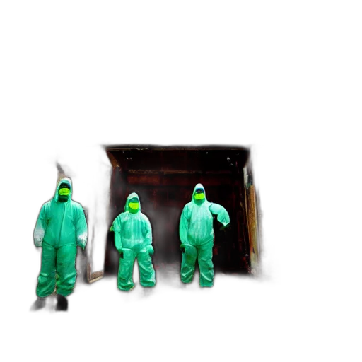 jacket, furniture, mask, umbrella, 3d render, concept art, fog, wide transparent PNG cut-out