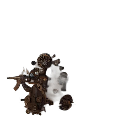 staff, weapon, dragon, robot, 3d render, concept art, pixel art, fantasy art transparent PNG cut-out
