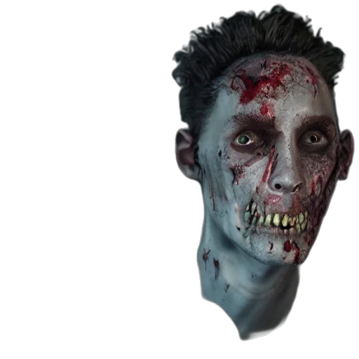 mask, face, concept art, 3d render, photorealistic, fantasy art, portrait, zombie transparent PNG cut-out