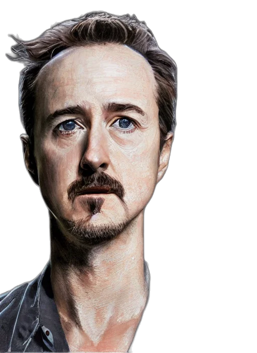 face, hair, photorealistic, comic book art, cartoon, concept art, symmetrical, half transparent PNG cut-out