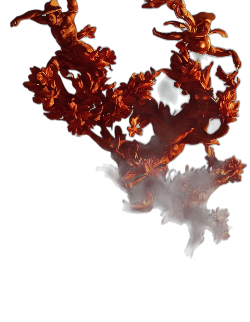 dragon, crown, hair, mask transparent PNG cut-out