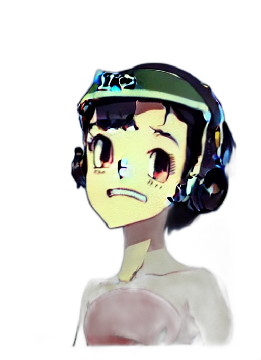 robot, face, mask, hat, anime, pixel art, concept art, cartoon transparent PNG cut-out