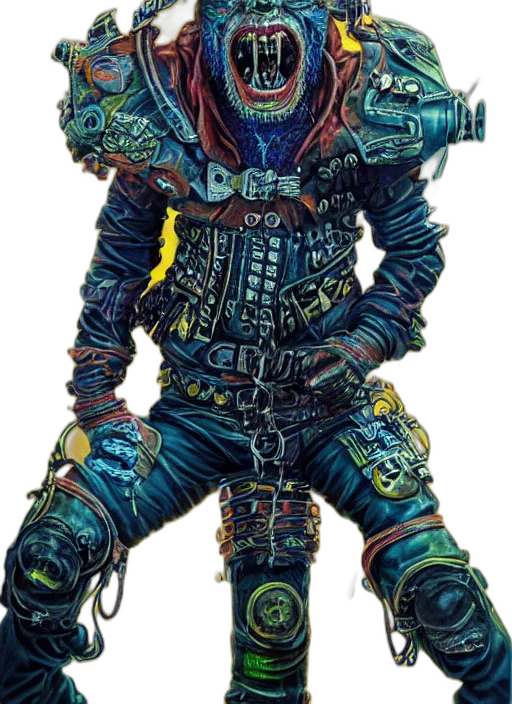 robot, staff, weapon, jacket transparent PNG cut-out