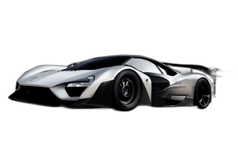 car, 3d render, concept art, photorealistic transparent PNG cut-out
