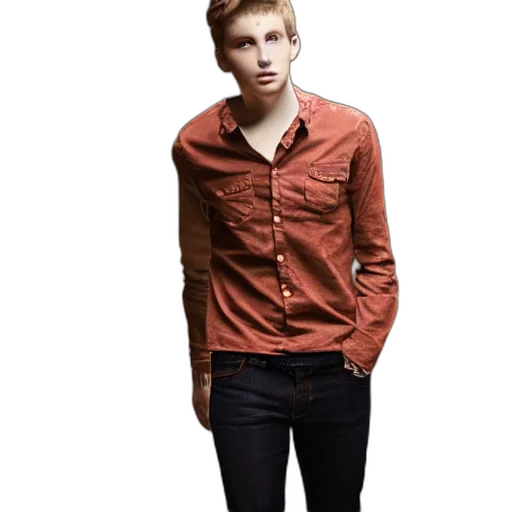 jacket, staff, face, photorealistic, 3d render, concept art, red, earth tones transparent PNG cut-out