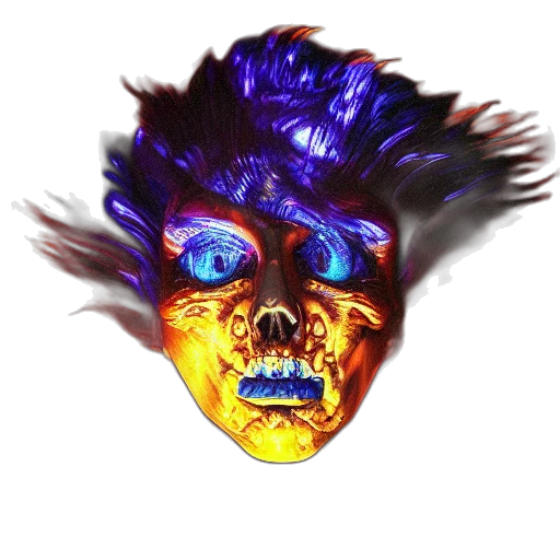 mask, face, creature, crown transparent PNG cut-out