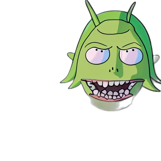 mask, creature, face, concept art, cartoon, pixel art, 3d render, pickle transparent PNG cut-out