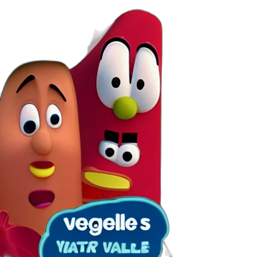 3d render, concept art, veggietales transparent PNG cut-out