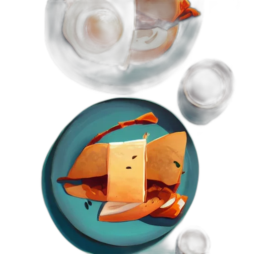 food, jewelry, weapon, 3d render transparent PNG cut-out