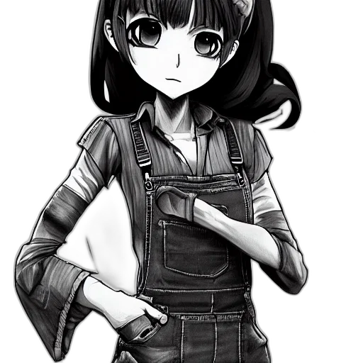 staff, weapon, jacket, robot, anime, cartoon, comic book art, concept art transparent PNG cut-out
