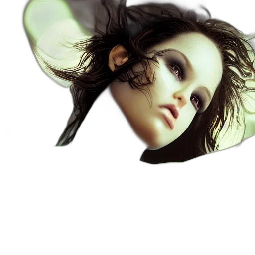 mask, hair, face, creature transparent PNG cut-out