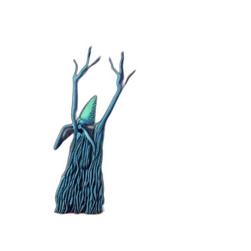 tree, creature, crown, staff, concept art, pixel art, 3d render, fantasy art transparent PNG cut-out