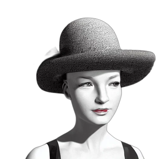 hat, face, staff, jewelry, 3d render, photorealistic, concept art, cartoon transparent PNG cut-out
