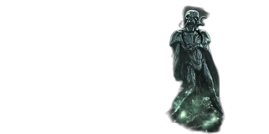 mask, robot, creature, staff transparent PNG cut-out