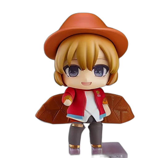 hat, 3d render, concept art, anime, taco, nendoroid, figurine, detailed transparent PNG cut-out