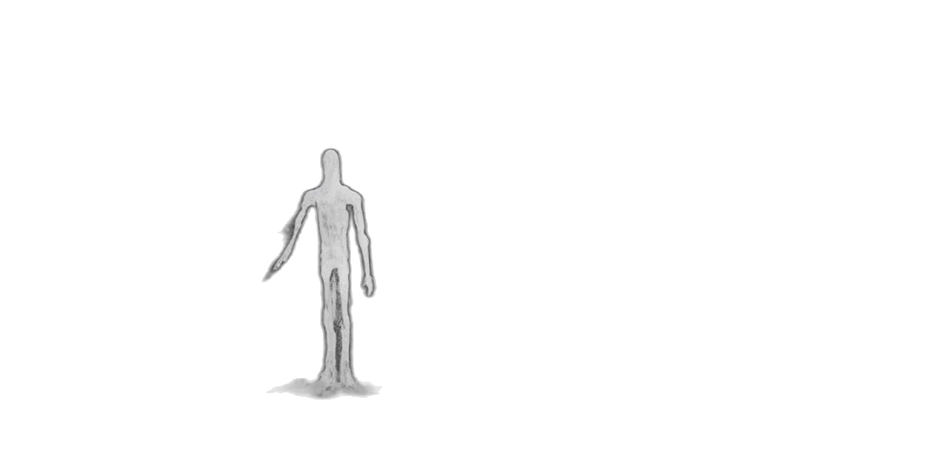 robot, creature, sword, staff transparent PNG cut-out