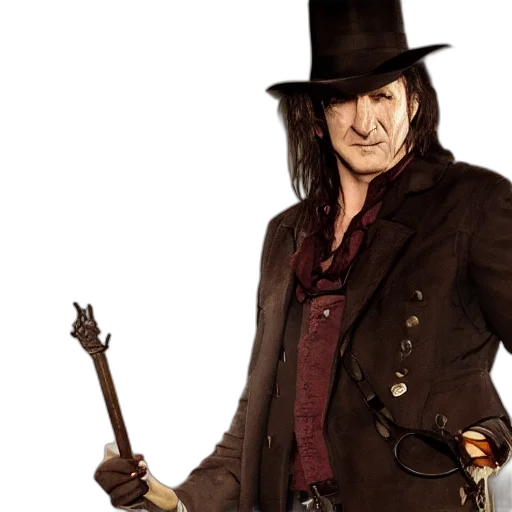 staff, hat, van, helsing transparent PNG cut-out