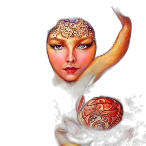 jewelry, mask, face, crown, fantasy art, photorealistic, concept art, comic book art transparent PNG cut-out
