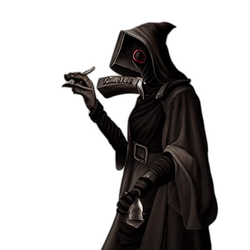 mask, staff, jacket, robot transparent PNG cut-out